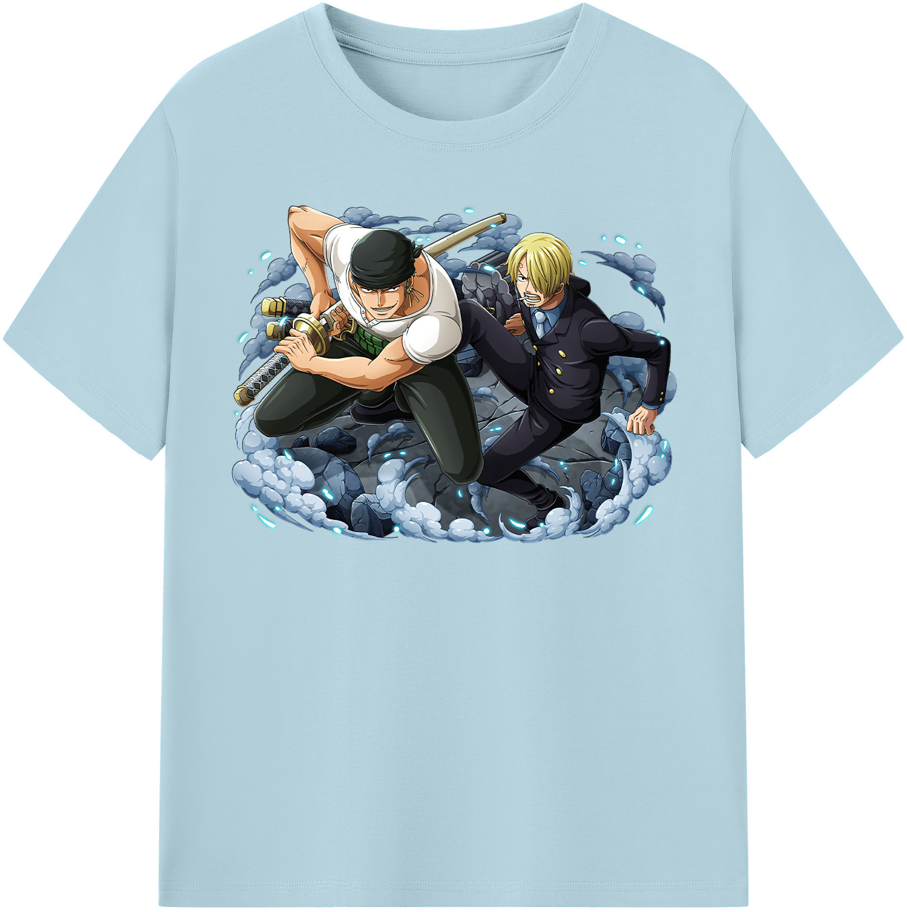 ワンピース ロロノア・ゾロ ONE PIECE Roronoa Zoro 綿100％半袖Tシャツ（フロントプリント）